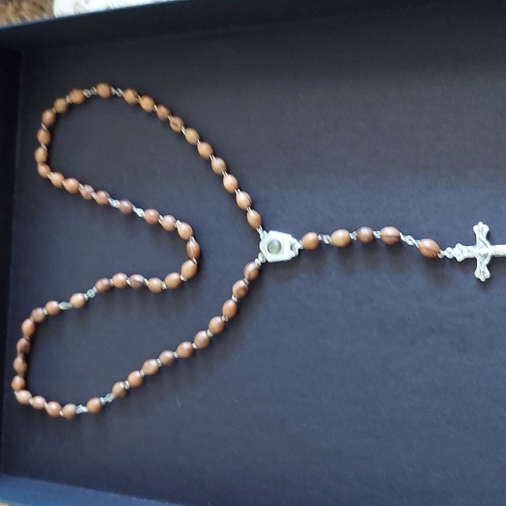 Olive Wood Tree Rosary